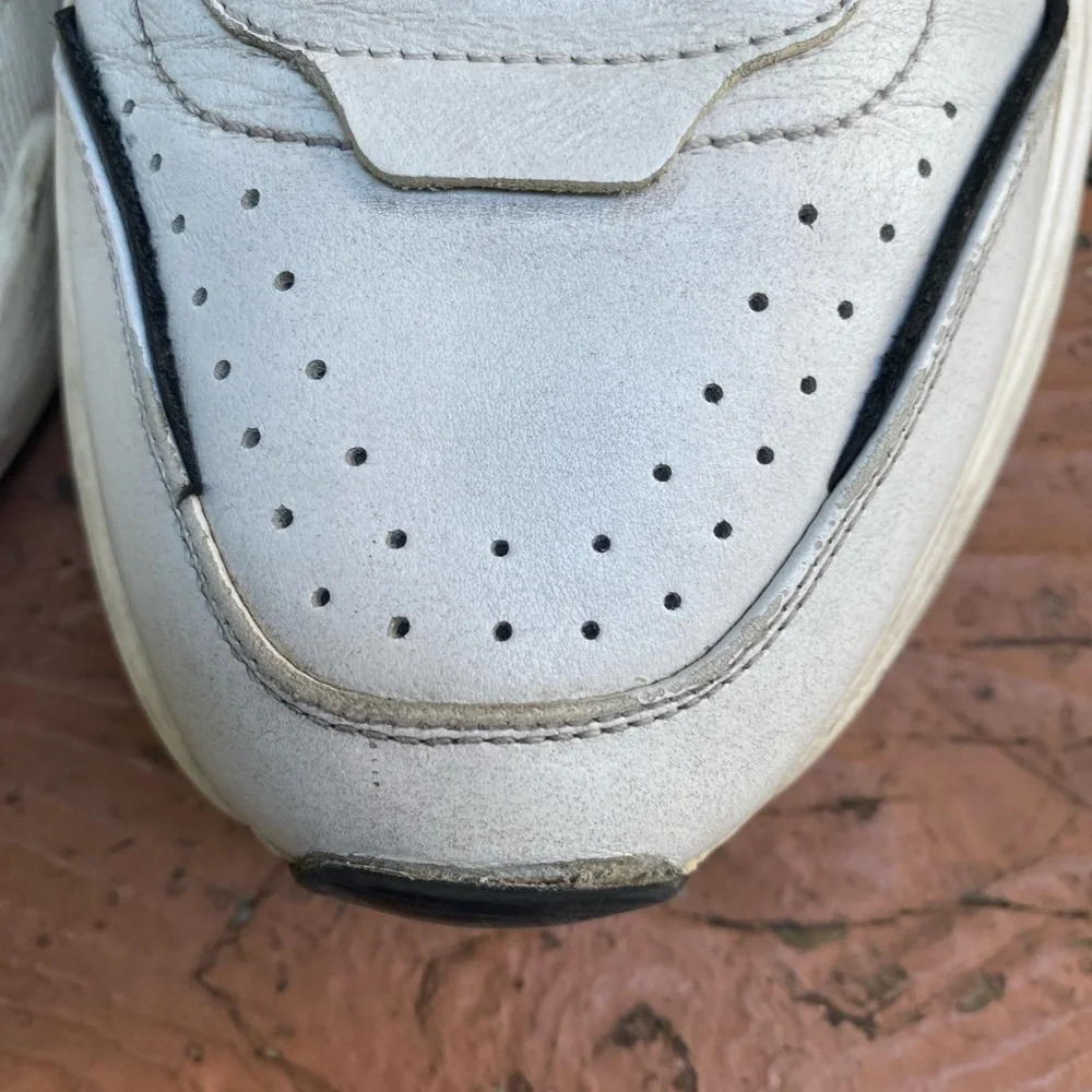 Dolce & Gabbana White Leather Daymaster 7.5 Preowned Sneakers Italy